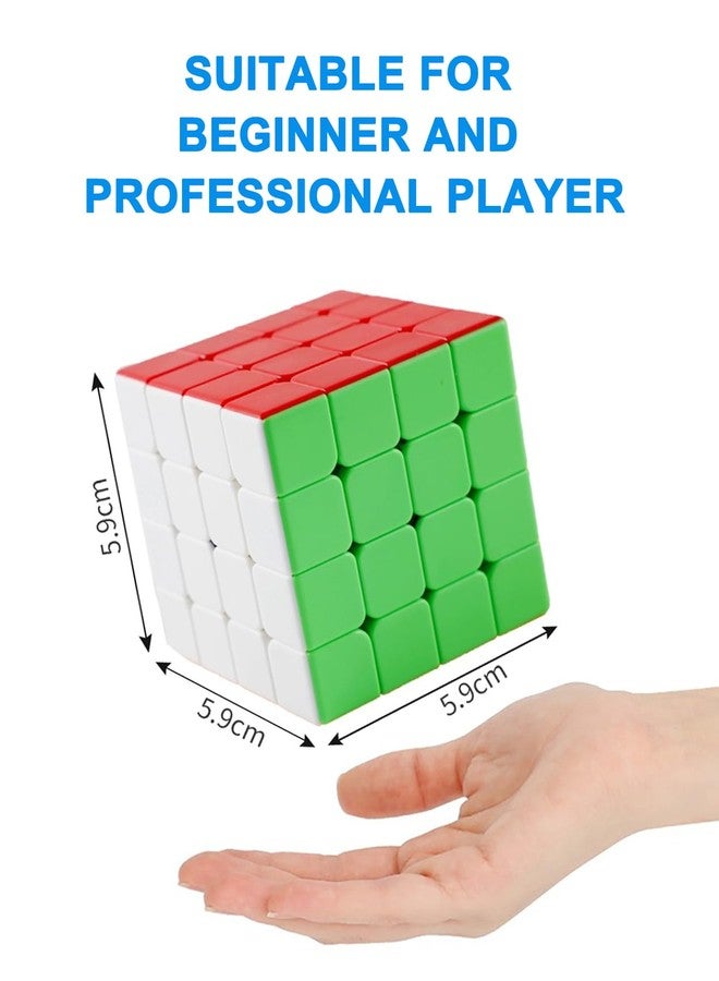 CFMOUR Speed Cube 4x4 - Moyu Meilong 4, Stickerless Magic Cubes Bundle 4x4x4- Fast Smooth Turning Vivid Colour Puzzle Game Brain Toy for Kids and Adult - Image 5